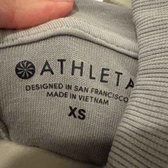 Athleta Gray Zip-Up Hoodie - Picture 4 of 5